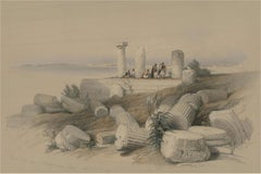Louis Haghe after David Roberts - c.1843 Lithograph, Om El Hamed near Tyre