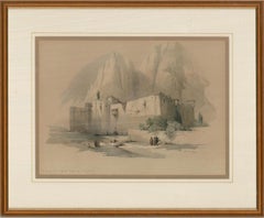 Louis Haghe after David Roberts - c.1849 Lithograph, Convent at Mount Sinai