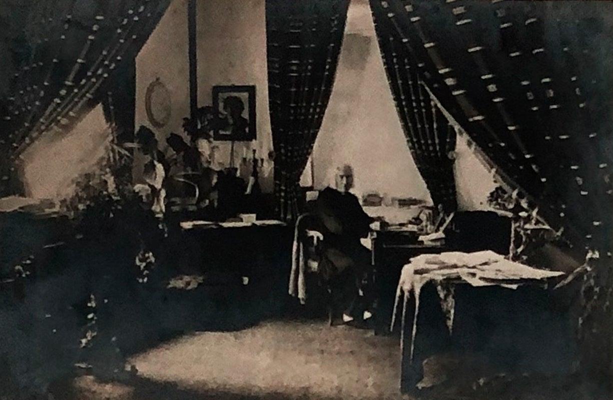 Franz Liszt en el despacho de su Studio A. Vintage - Photograph de Louis Held 