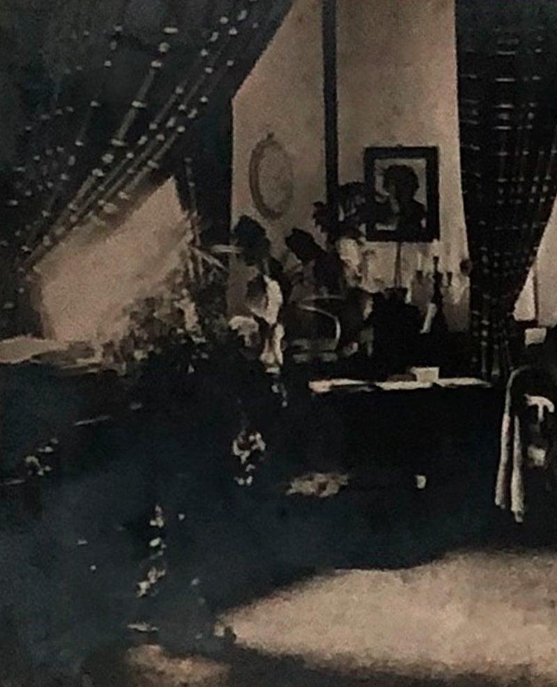 Franz Liszt en el despacho de su Studio A. Vintage - Photograph Otro estilo de arte de Louis Held 