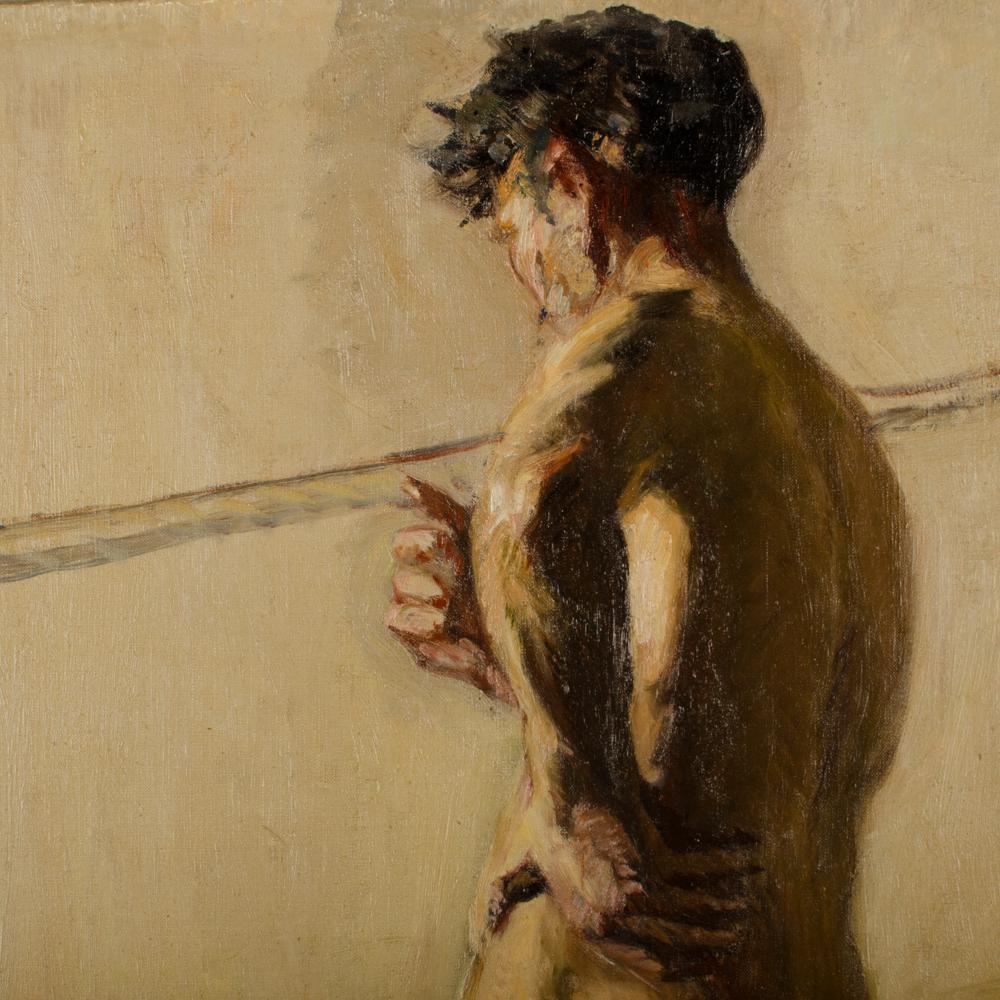 Mid-20th Century Louis Henri Revillon 'French, 19th Century' Nude Male Model