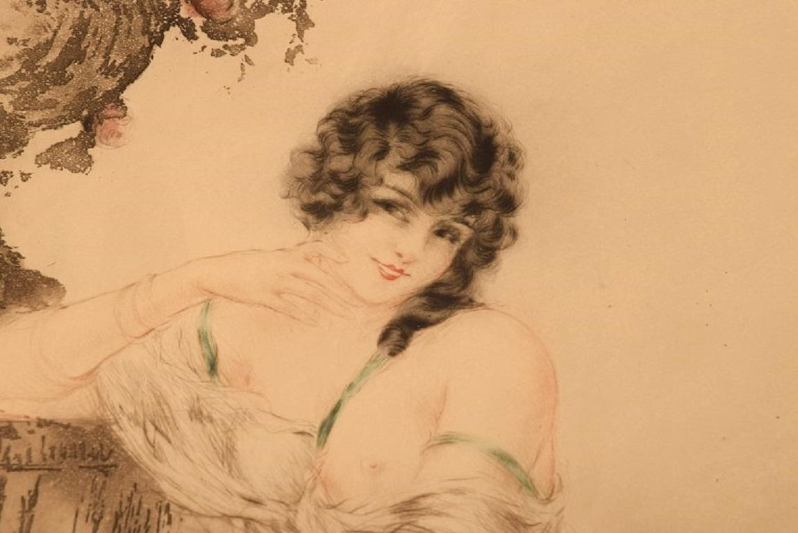 Early 20th Century Louis Icart, Etching on Paper, 