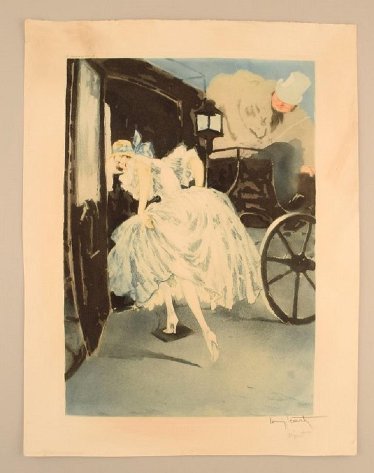 Louis Icart (1888-1950). Etching on paper. 