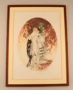 Louis Icart, eau-forte sur papier, « Look », datée de 1928