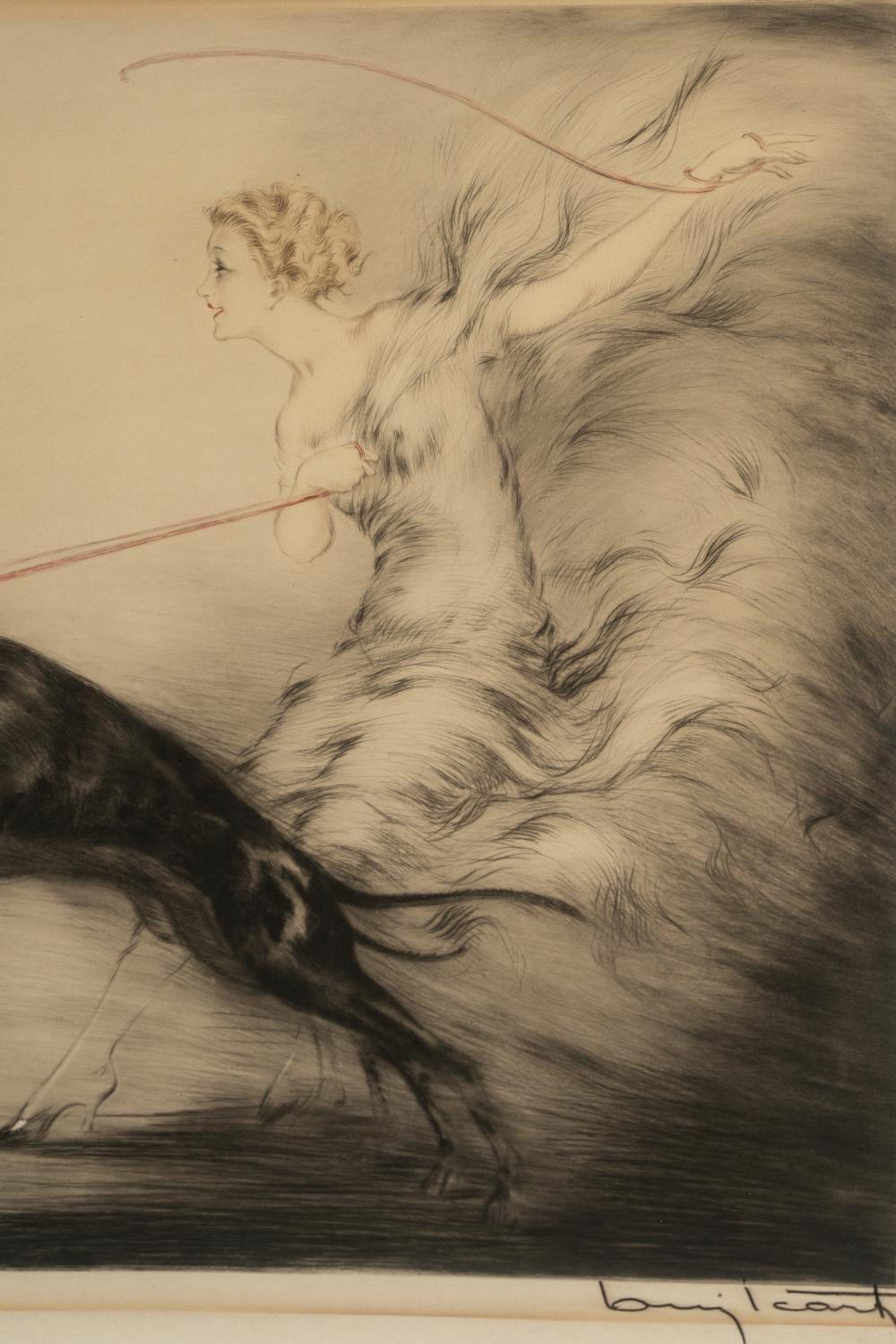 Louis Icart (1888-1950): Speed II (Vitesse) In Good Condition For Sale In Los Angeles, CA
