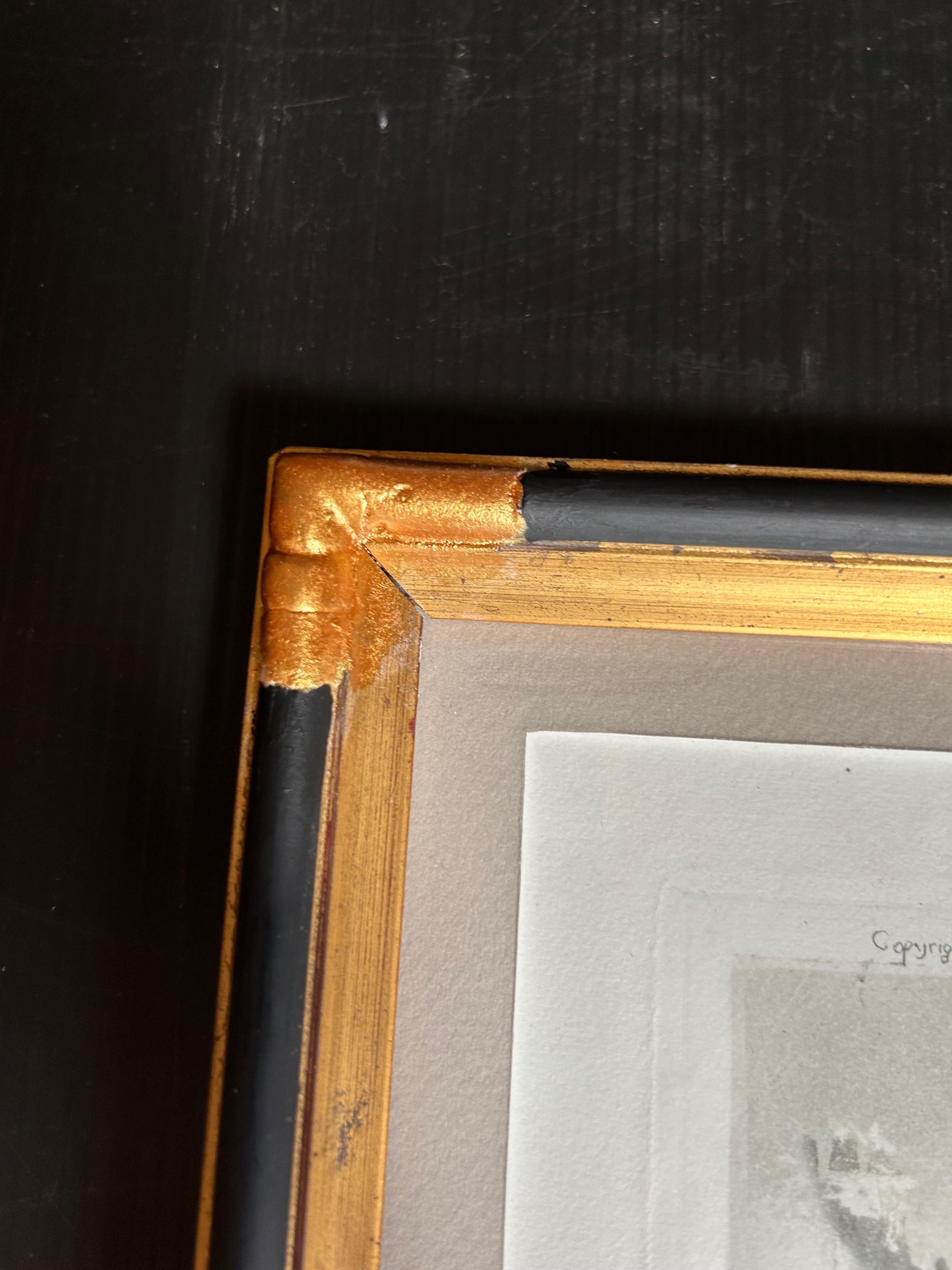 Louis Icart Art Deco Gravur Kastanienholz Kaufmann im Angebot 3