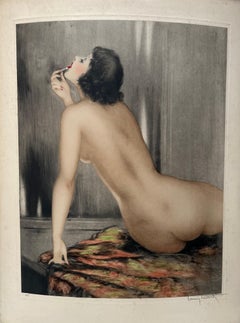 Louis Icart Art Deco Engraving Model Modern ÈVE II