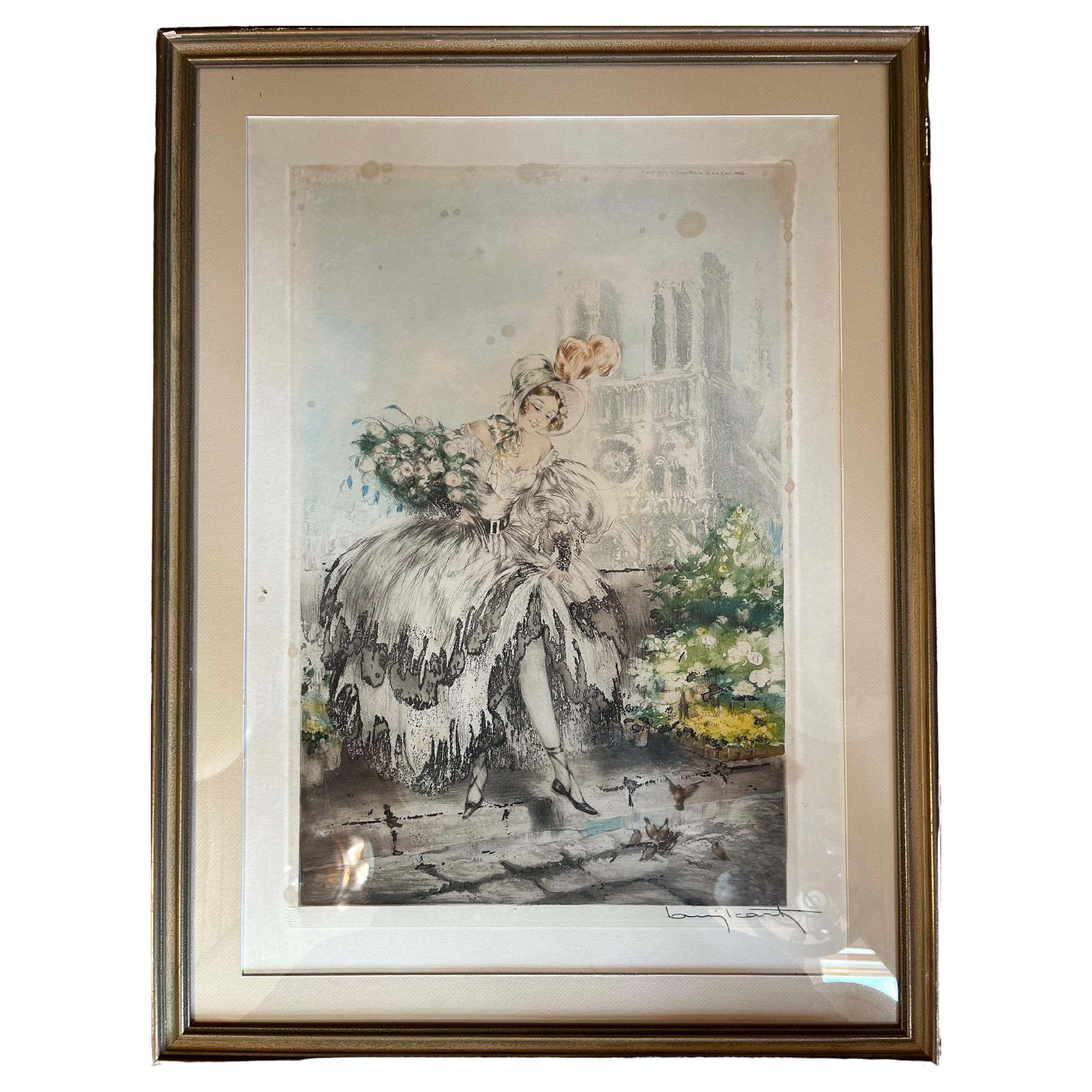 Louis Icart Art Deco Engraving Musette 1927