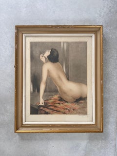 LOUIS ICART Acquaforte Art Deco " Modern Eve ", Art Deco, firmata e datata 1933