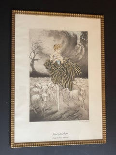 Louis Icart "Il Pleut Bergère" from 1927