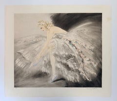 Louis Icart - "Fair Dancer" 1938 (Hand-colored etching)