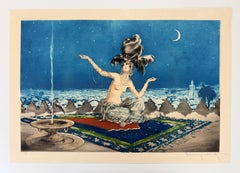 Louis Icart - "Scheherazade" 1927 Etching with hand coloring