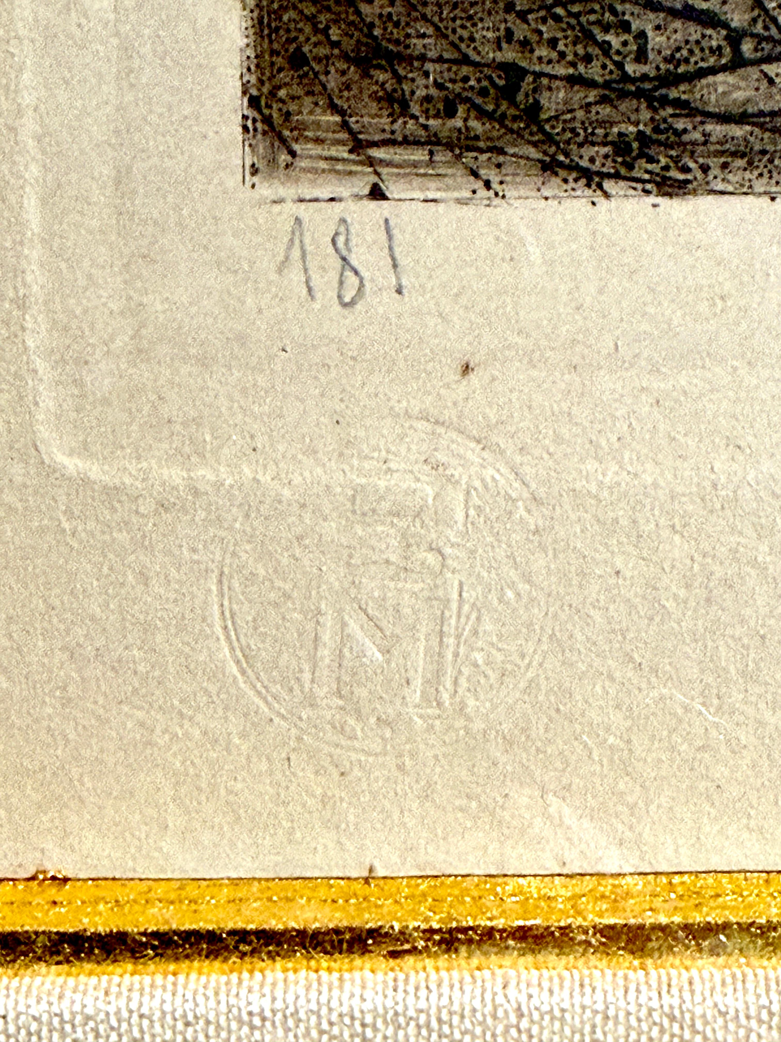 Louis Icart Original-Radierung Badende (Badende), 1926 L'Estampe Moderne (Glas) im Angebot