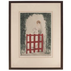 The Homecoming Lithograph, Framed, 20th Century, 17x12 Inches