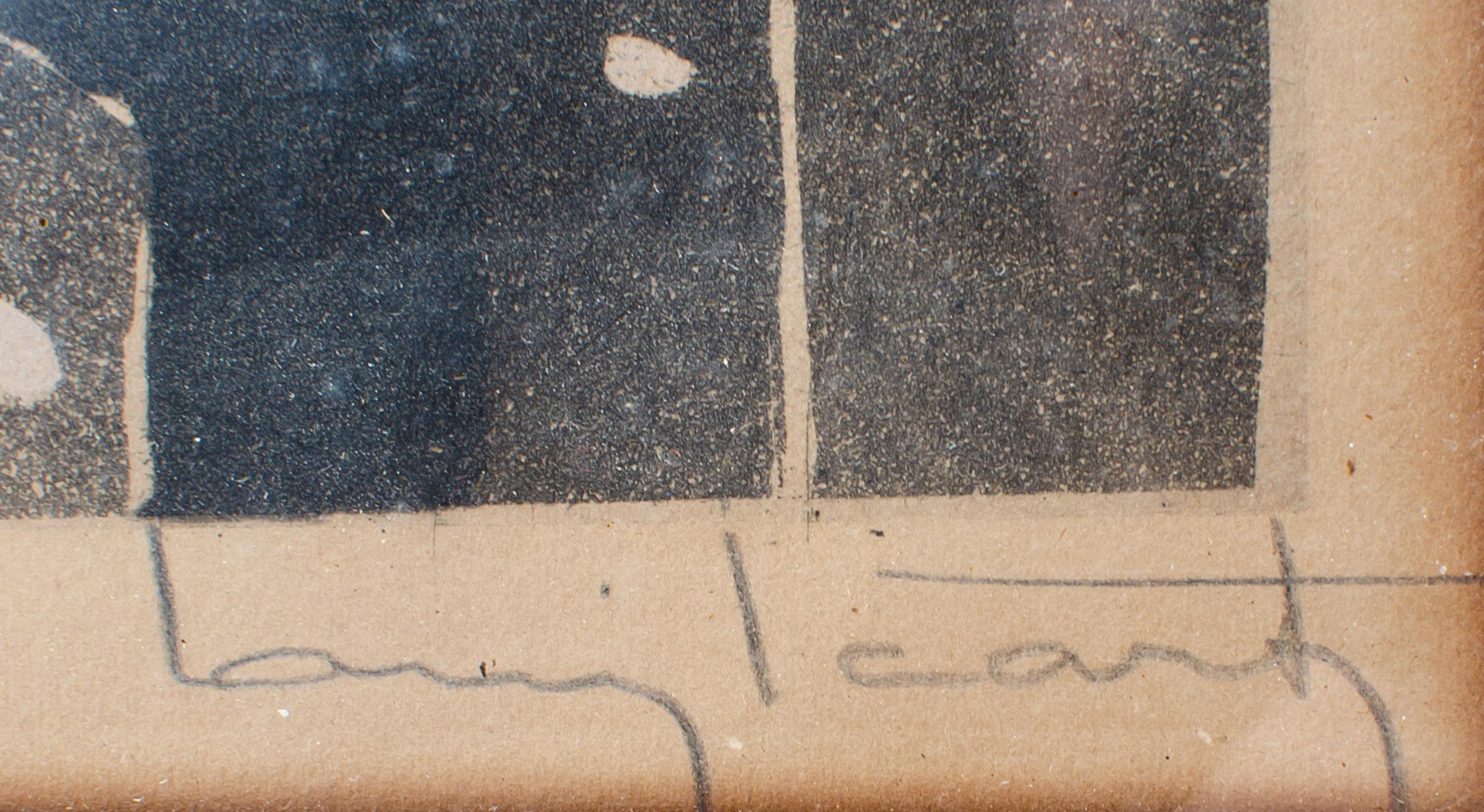 1927 Aguafuerte Art Déco de una Geisha por Louis Icart 4