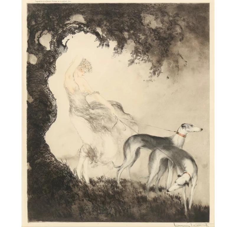 A Sudden Breeze - Print by Louis Icart