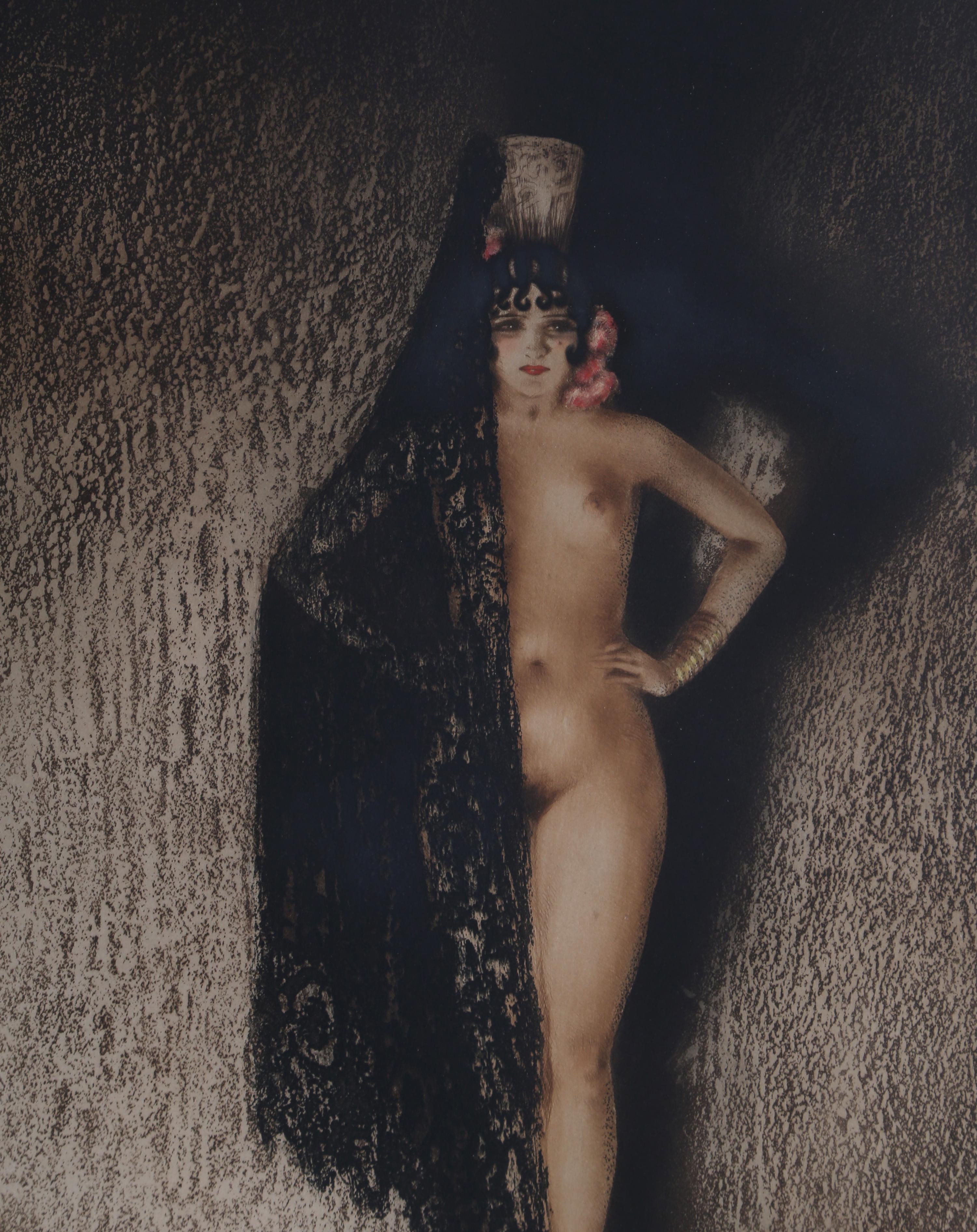 Conchita, Farbradierung von Louis Icart, 1929 im Angebot 1