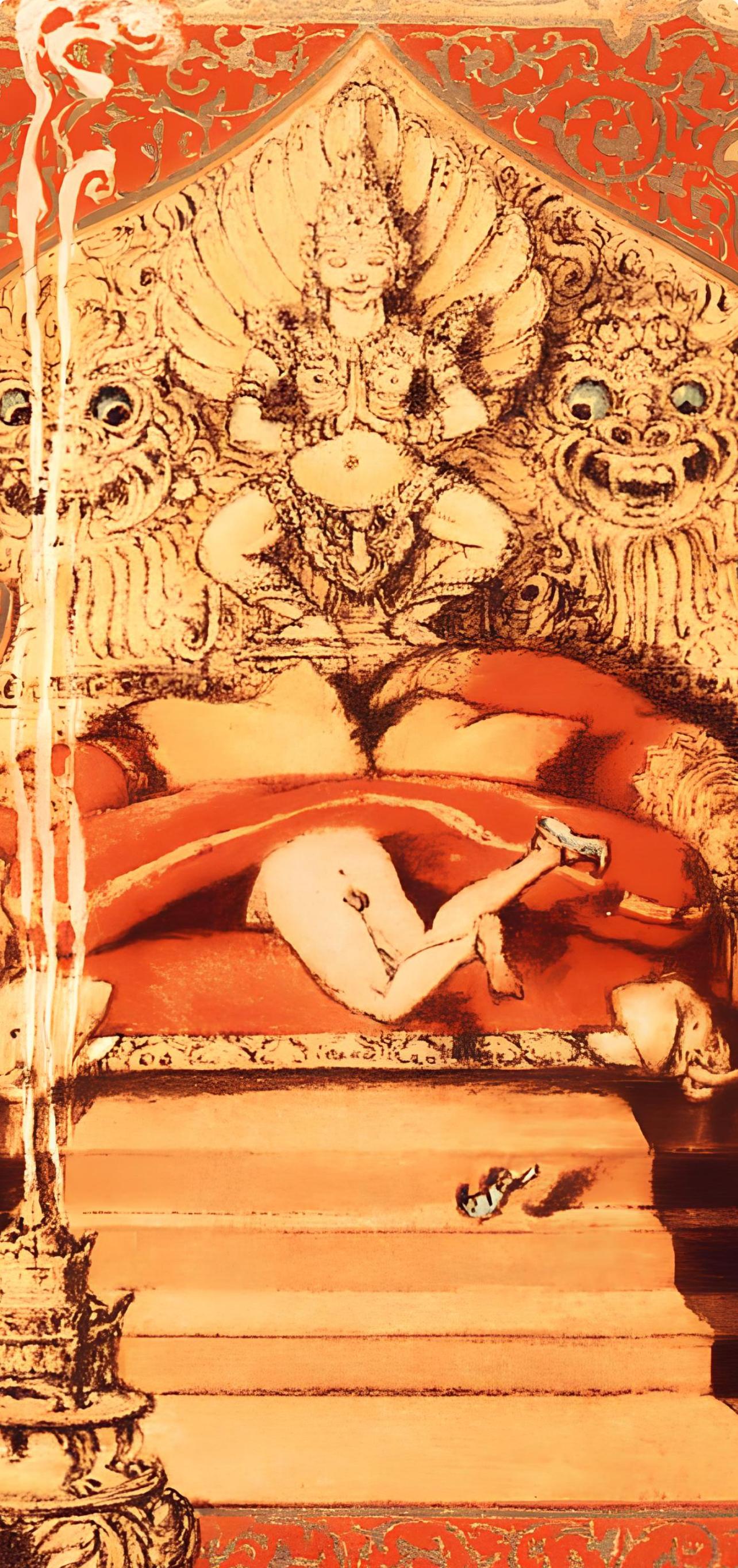 Icart, Komposition, Le Sopha (nach) – Print von Louis Icart