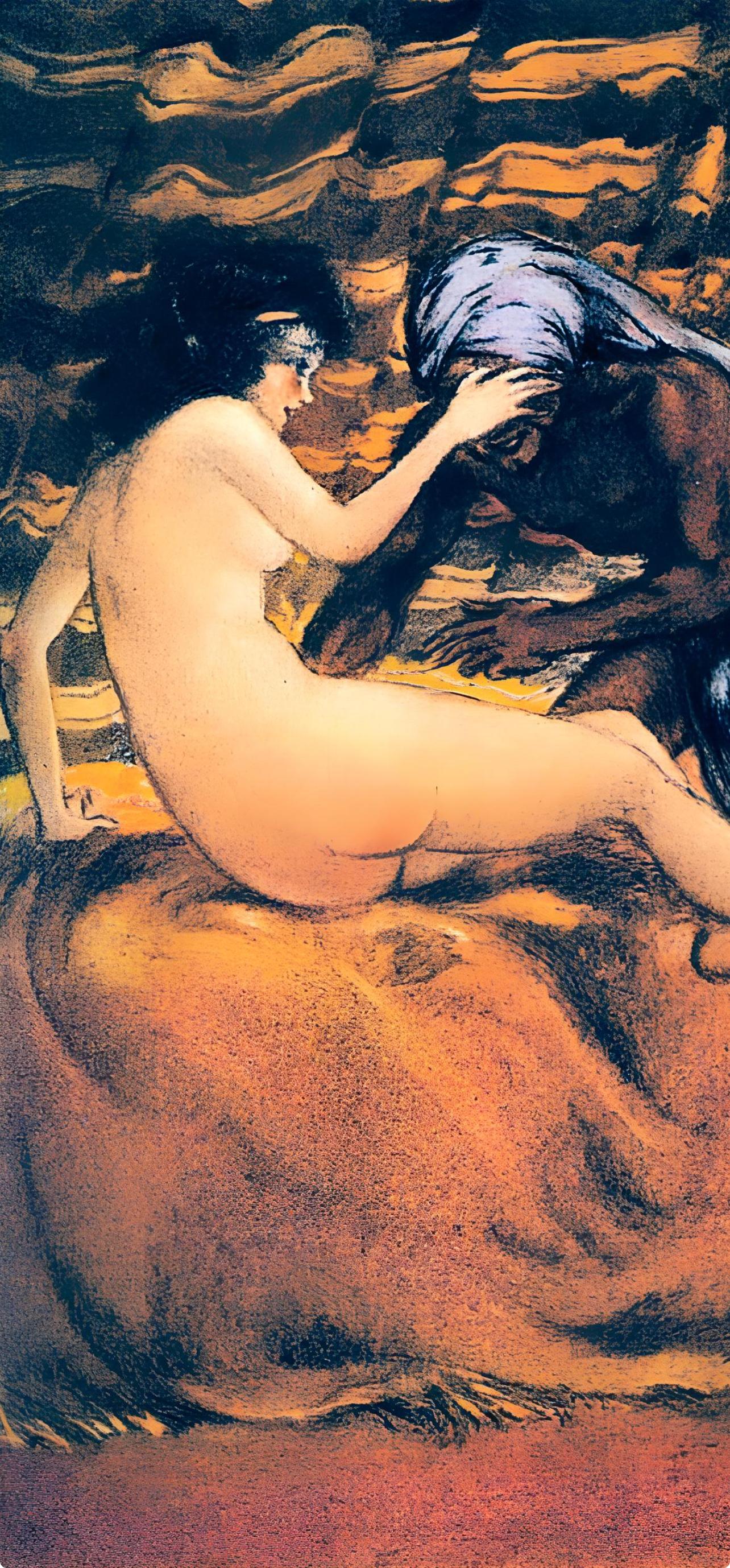 Icart, Composition, Le Sopha (after) - Print by Louis Icart