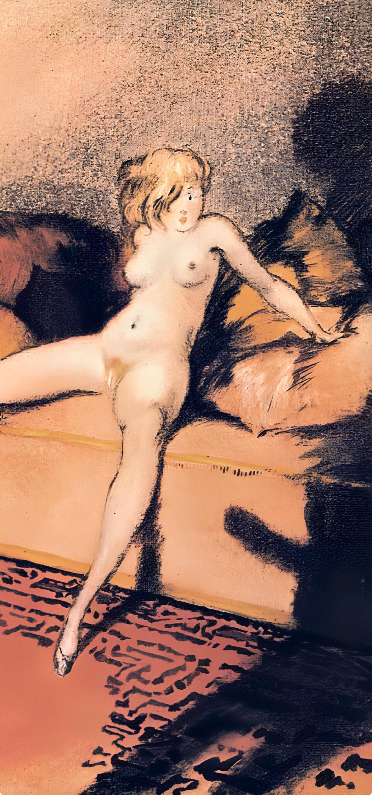 Icart, Composition, Le Sopha (after) - Print by Louis Icart