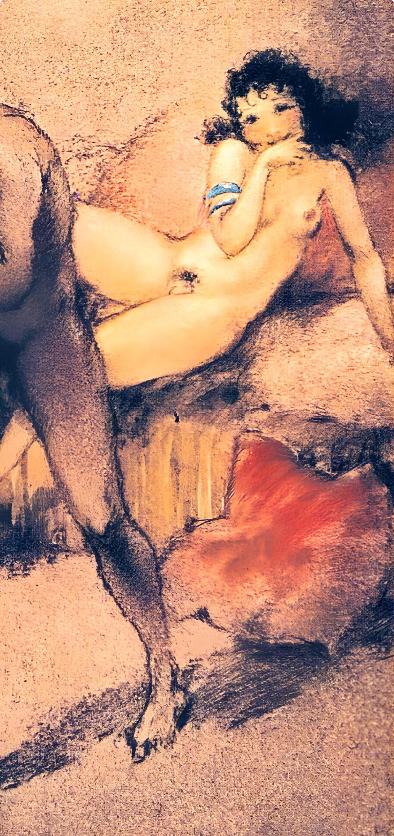 Icart, Composition, Le Sopha (after) - Print by Louis Icart