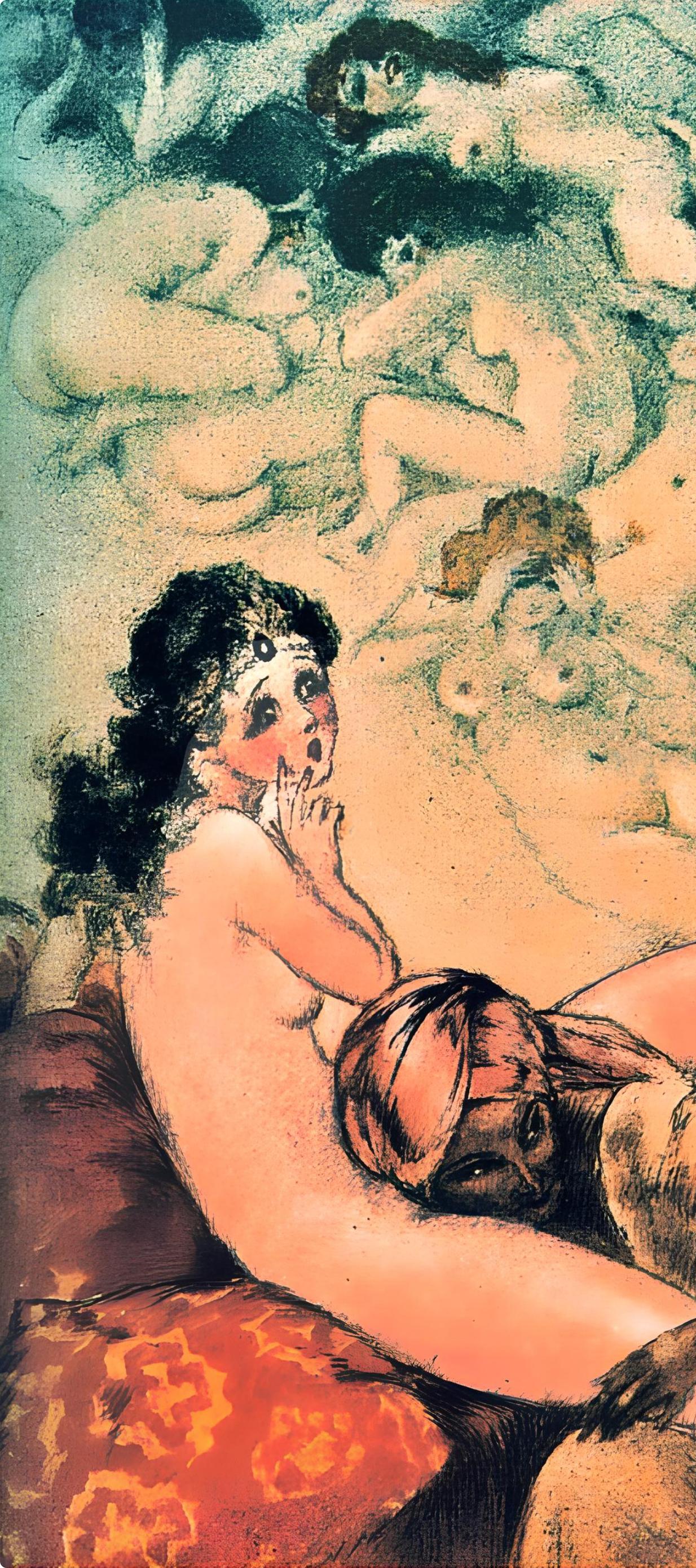Icart, Composition, Le Sopha (d'après) - Print de Louis Icart