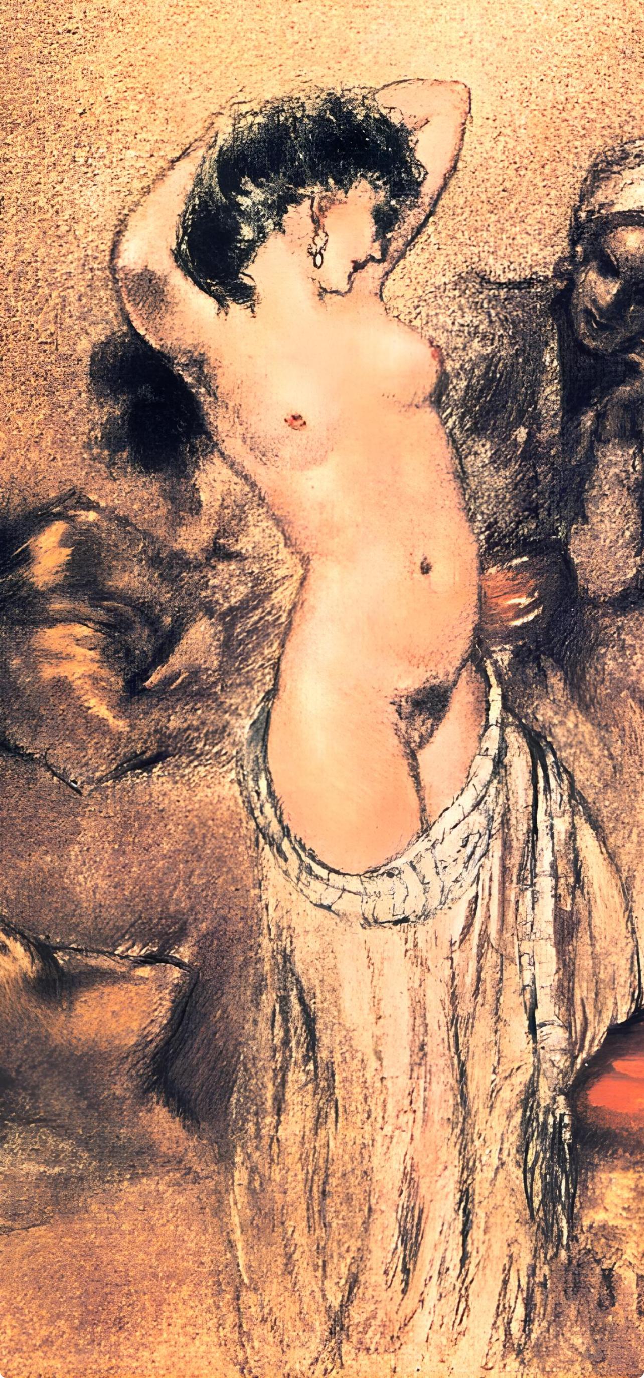 Icart, Composizione, Le Sopha (dopo) - Print di Louis Icart
