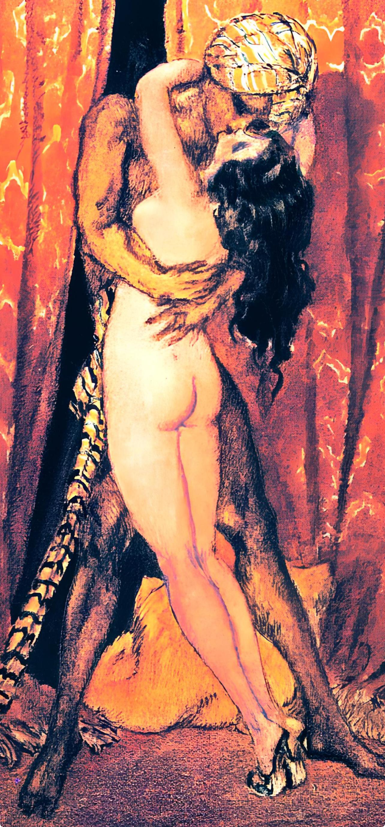 Icart, Composition, Le Sopha (after) - Print by Louis Icart