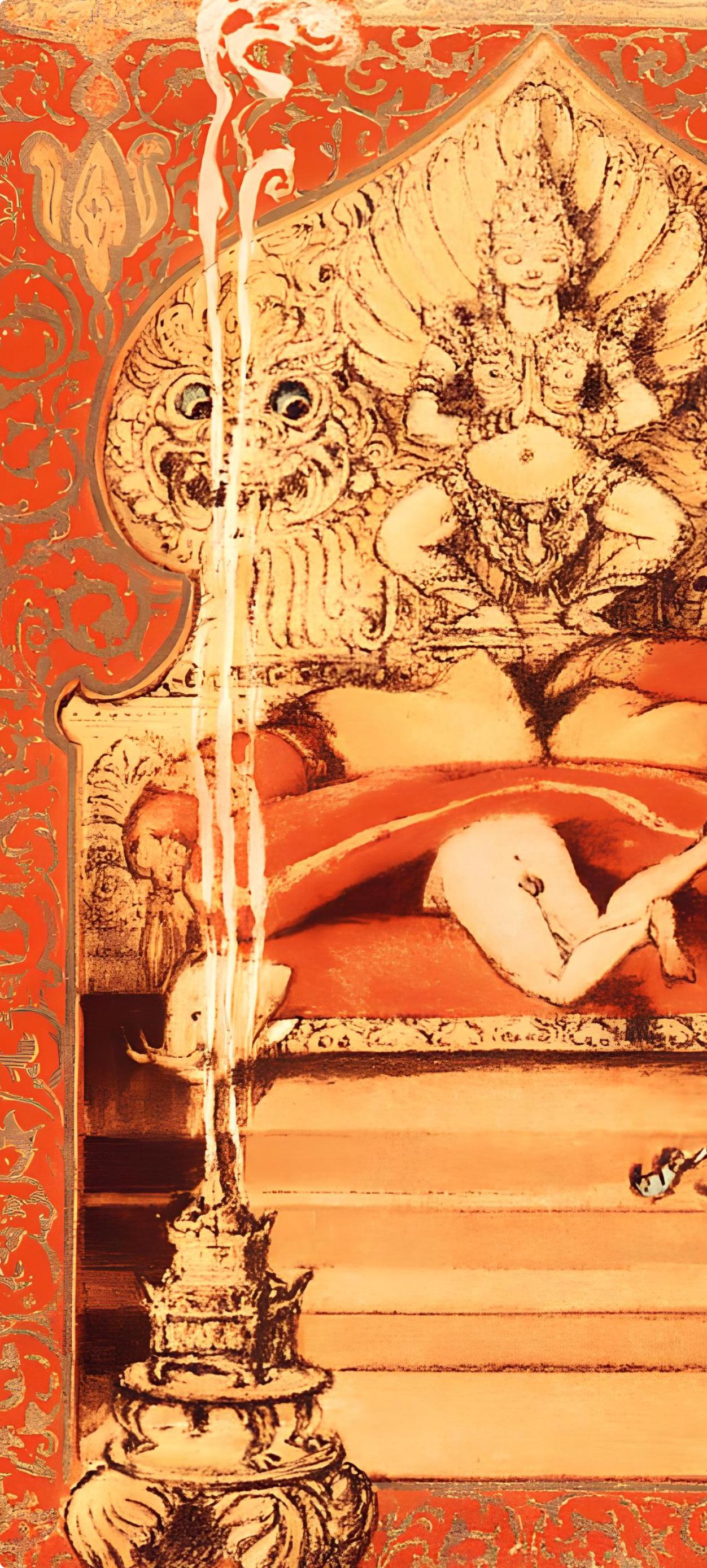 Icart, Komposition, Le Sopha (nach) (Moderne), Print, von Louis Icart