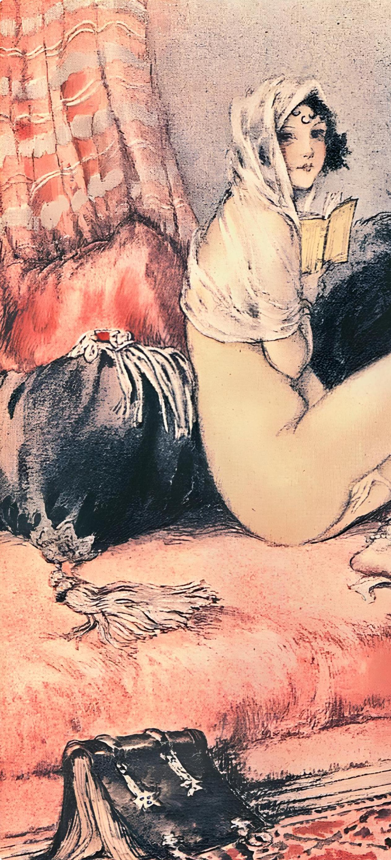 Icart, Composition, Le Sopha (after) - Modern Print by Louis Icart