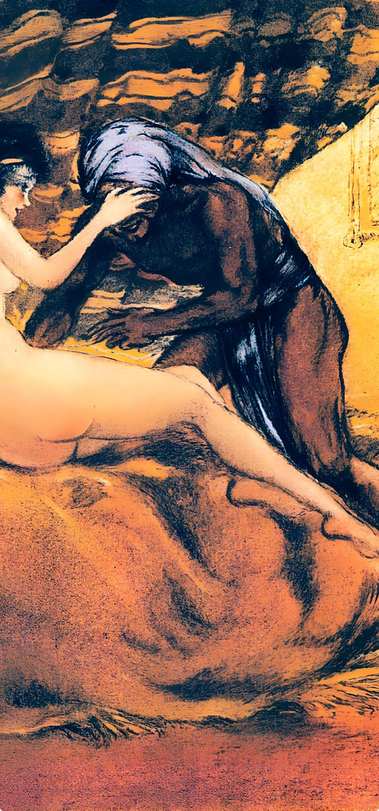 Icart, Composition, Le Sopha (after) - Modern Print by Louis Icart