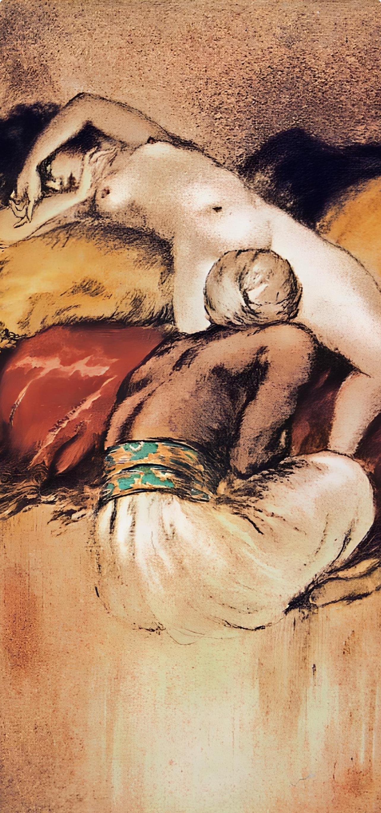 Icart, Composition, Le Sopha (after) - Modern Print by Louis Icart