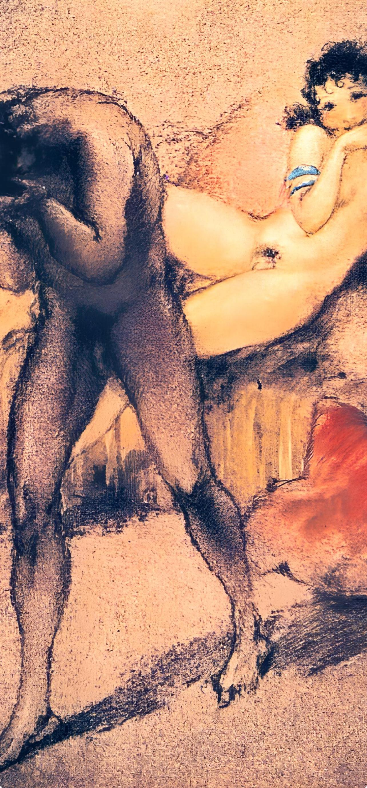 Icart, Composition, Le Sopha (after) - Modern Print by Louis Icart