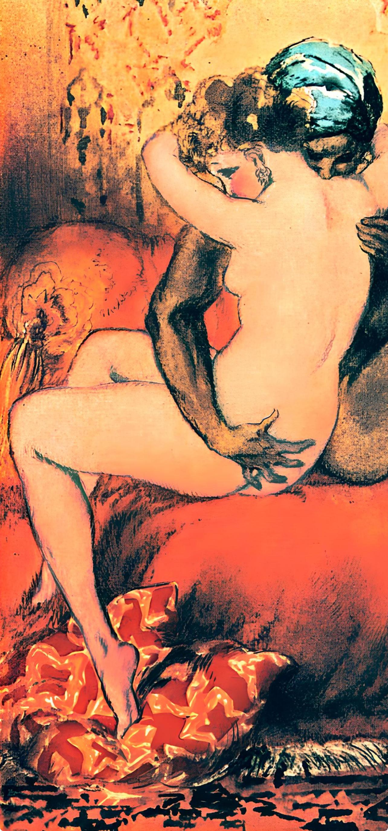 Icart, Composition, Le Sopha (after) - Modern Print by Louis Icart