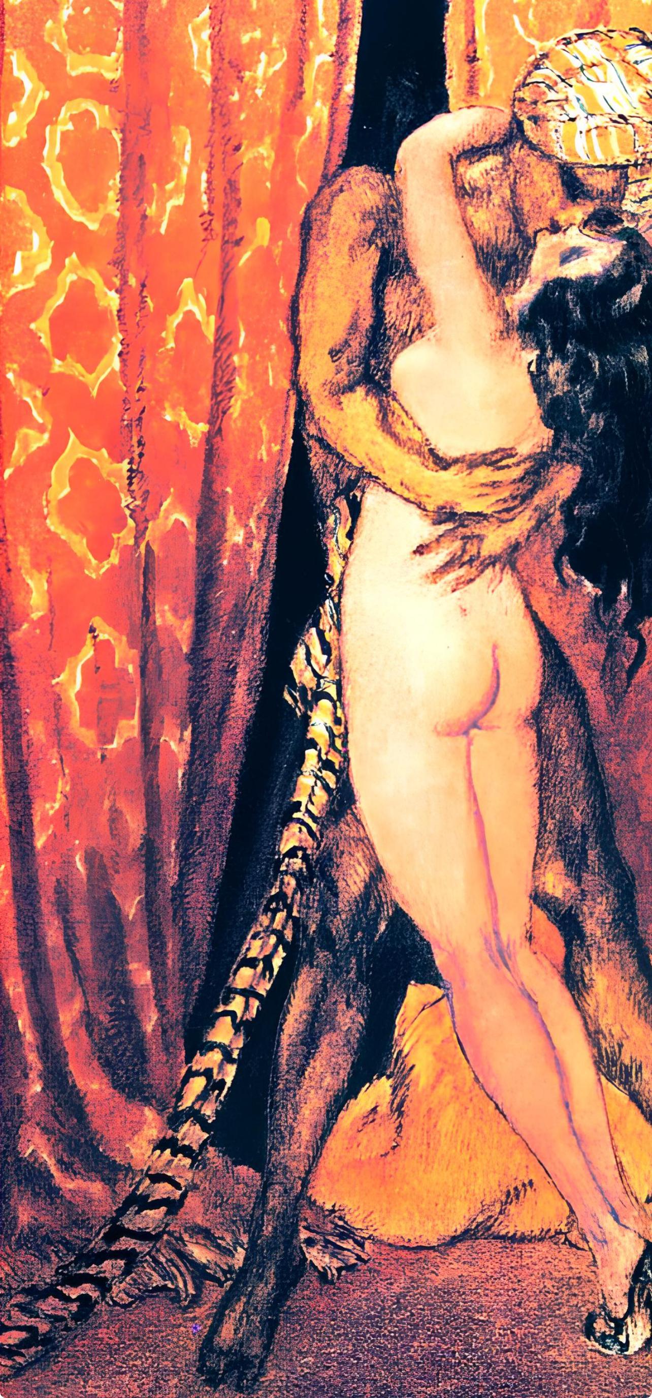 Icart, Composition, Le Sopha (after) - Modern Print by Louis Icart