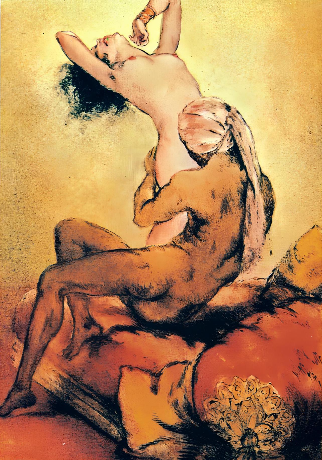 Landscape Print Louis Icart - Icart, Composition, Le Sopha (d'après)
