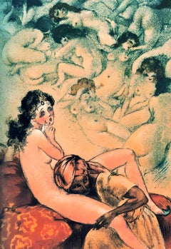 Vintage Icart, Composition, Le Sopha (after)
