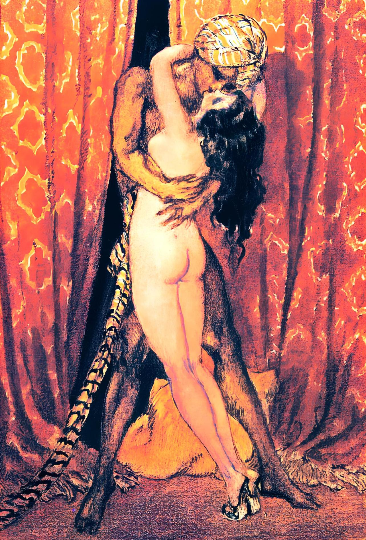 Icart, Composition, Le Sopha (d'après)
