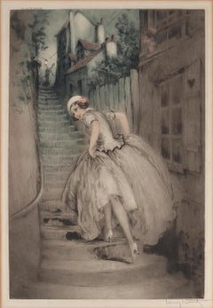 Le Jeune Femme Print on Photographic Paper, 20th Century, Framed