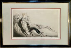 Louis Icart Art Deco Etching Coursing II, 1929