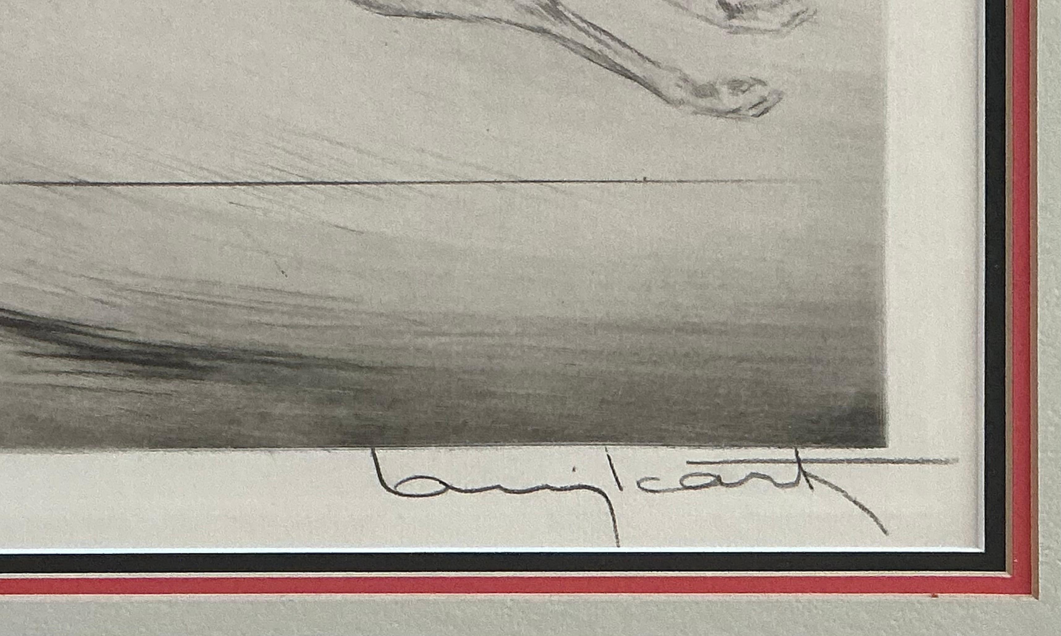 Louis Icart Art Deco-Radierung Coursing II, 1929 im Angebot 3