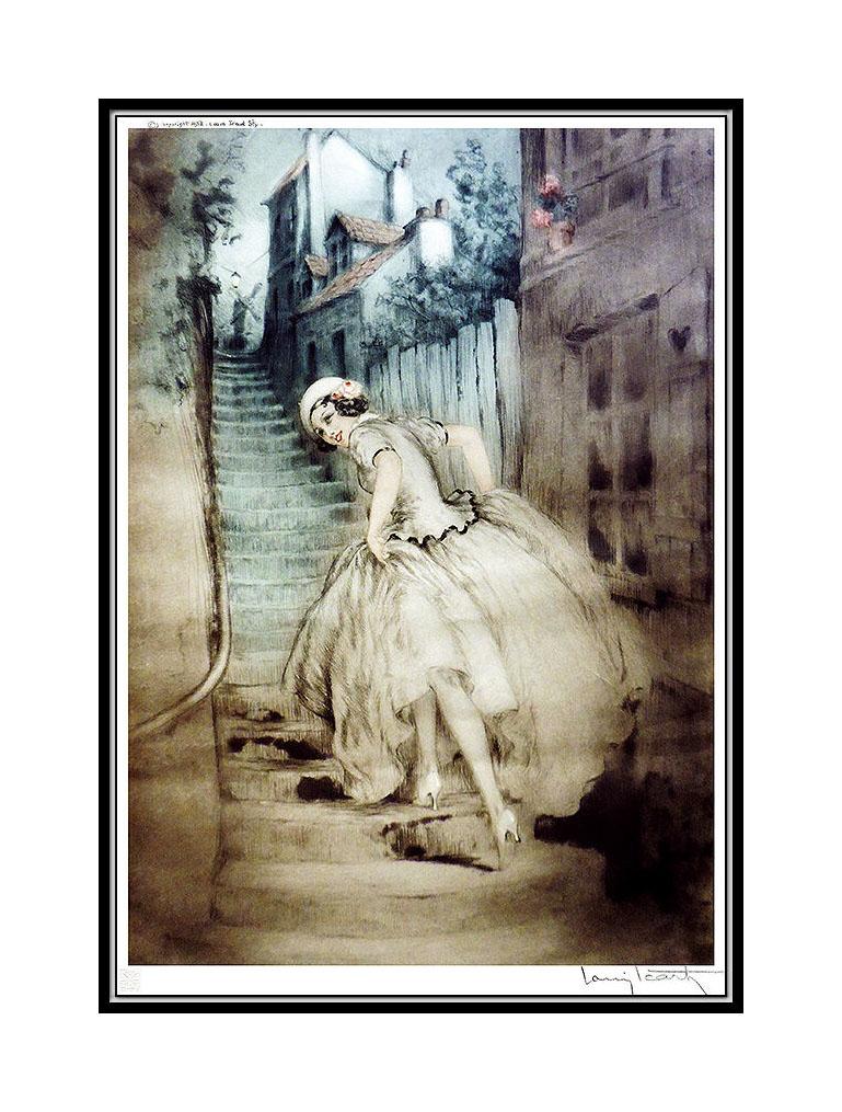 Louis Icart Original Hand-Colored and Signed Etching, 