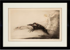 Louis Icart Drypoint Etching Art Deco SPEED, 1927