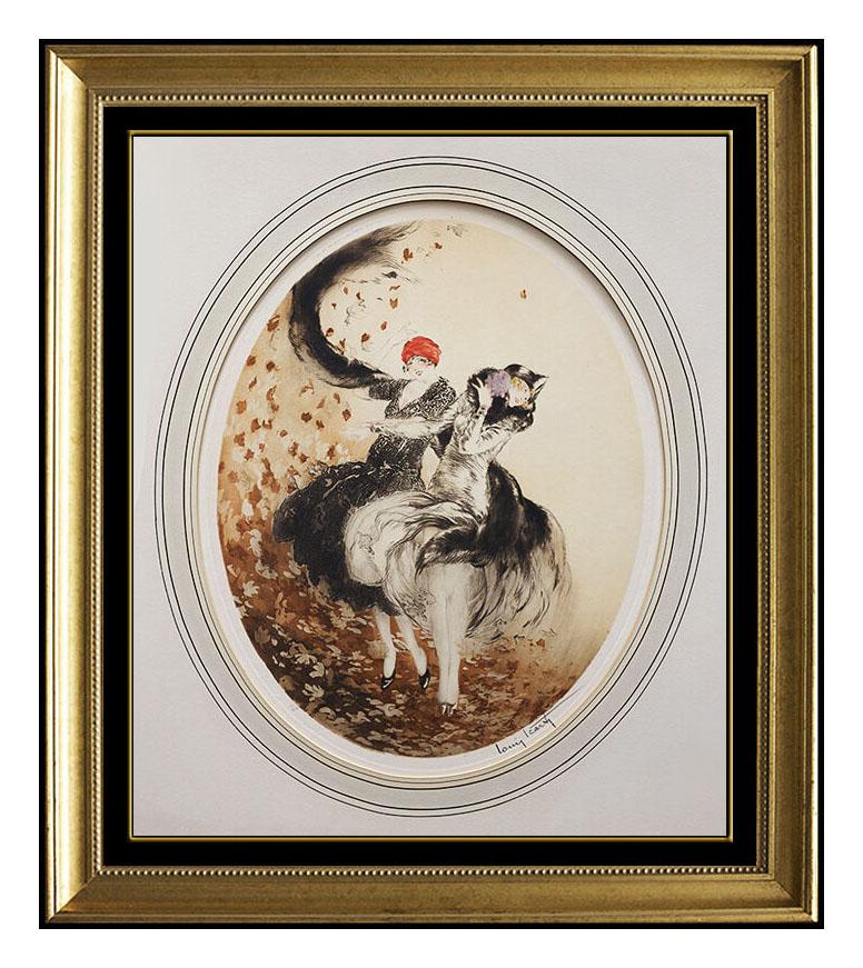 Louis Icart Hand Colored Etching and Aquatint, Elaborately Custom Framed and Listed with the Submit Best Offer option
Accepting Offers Now:  Up for sale here we have an Extremely Rare, Original and Authentic Hand Colored Etching, Aquatint and