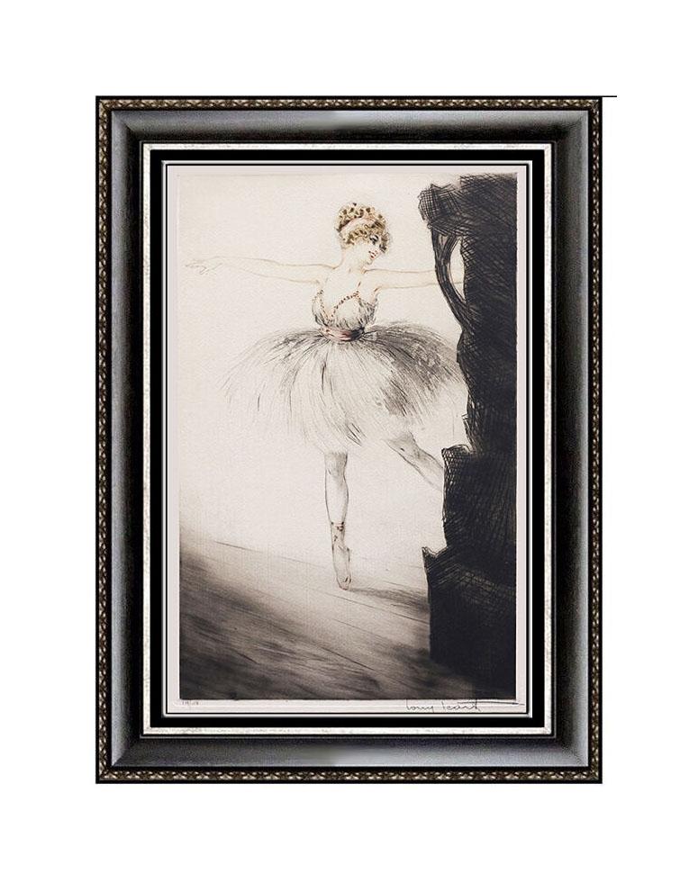 Louis Icart Original Color Etching, Elaborately Custom Framed and Listed with the Submit Best Offer option

Accepting Offers Now:  Up for sale here we have an Extremely Rare, Original Color Etching on Paper by Louis Icart titled, "Ballerina on