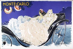 Monte Carlo, affiche Art nouveau d'après Louis Icart