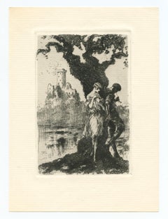Vintage original etching