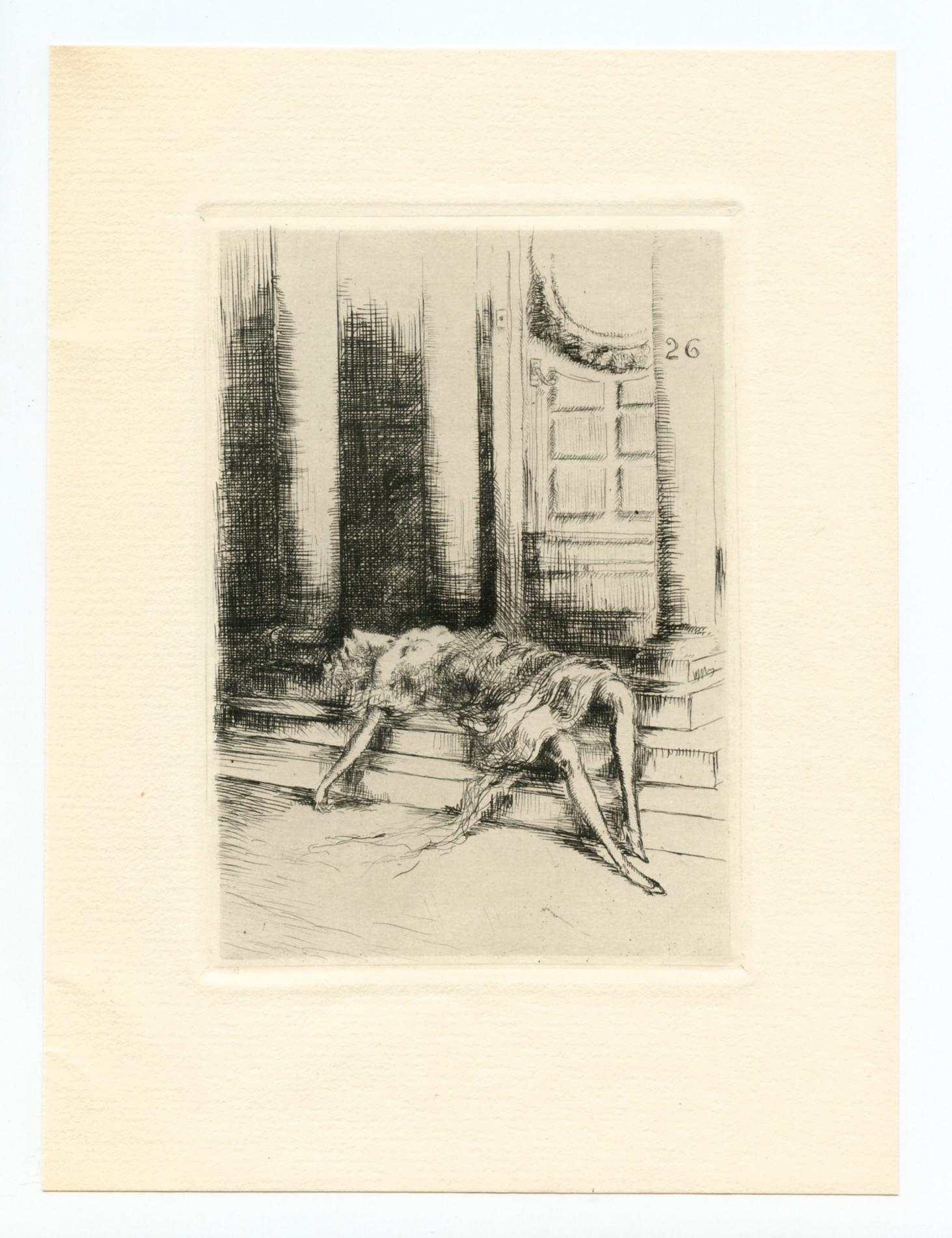 original etching - Print by Louis Icart