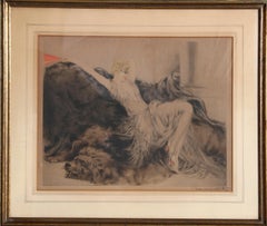 Paresse, aguafuerte Art Nouveau de Louis Icart