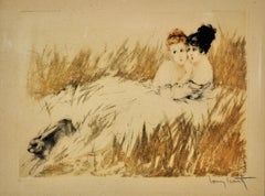 Lo scandalo malizioso della Belle Époque nell’incisione di Louis Icart intitolata *Scared*, CIRCA 1920